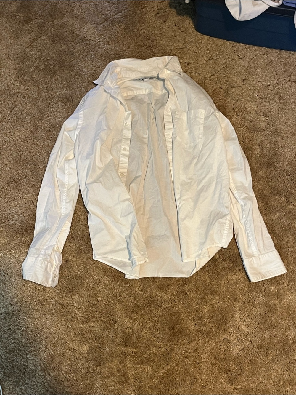 Old Navy White Long Sleeve Button-Up Dress Shirt